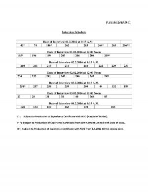 UPSC Announced Interview Schedule for Sr. Mining Geologist Posts 2016