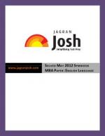 Solved May 2012 Symbiosis MBA Paper: English Language