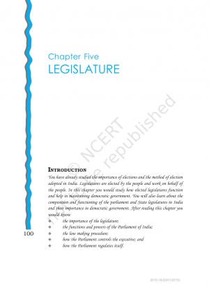 LEGISLATURE INTRODUCTION