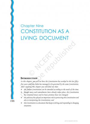 CONSTITUTION AS A LIVING DOCUMENT