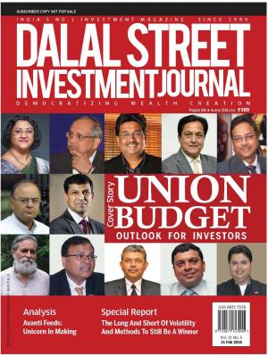 Dalal Street Investment Journal 21 February, 2016 Vol. 31, Issue. No.5 