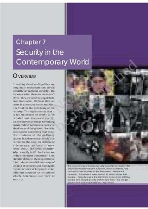 Security in the Contemporary World