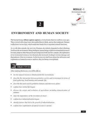 ENVIRONMENT AND HUMAN SOCIETY