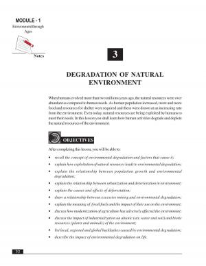 DEGRADATION OF NATURAL ENVIRONMENT