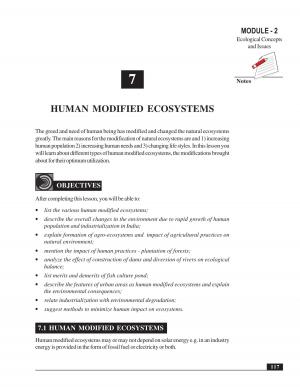 HUMAN MODIFIED ECOSYSTEMS