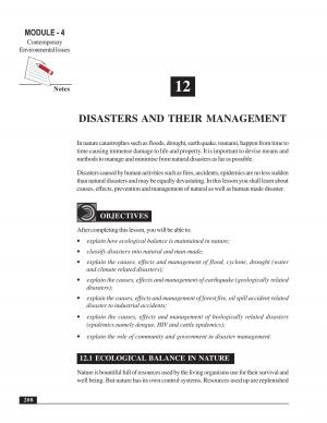 DISASTERS AND THEIR MANAGEMENT