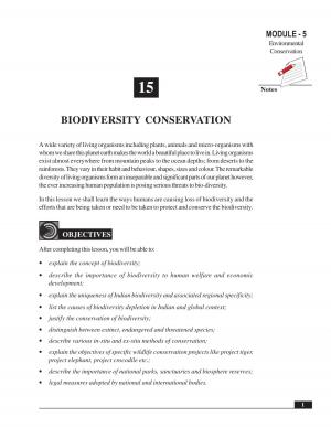 BIODIVERSITY CONSERVATION