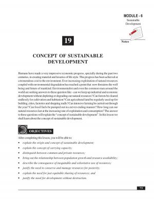 CONCEPT OF SUSTAINABLE DEVELOPMENT