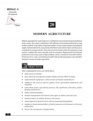 MODERN AGRICULTURE