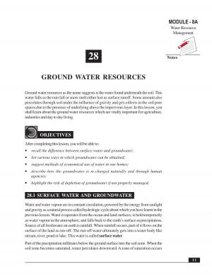 GROUND WATER RESOURCES