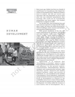 H U M A N DEVELOPMENT