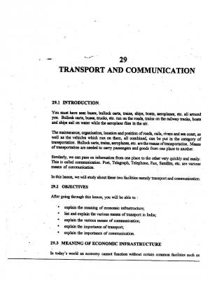 Transport and Communication (625 KB) PDF File Opens in a new window