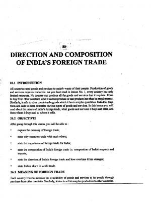 Direction and Composition of India's Foreign Trade (436 KB) PDF File Opens in a new window