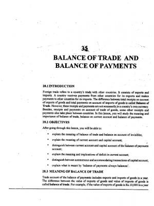 Balance of Trade and Balance of payments (355 KB) PDF File Opens in a new window