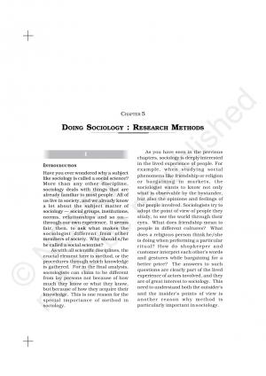 DOING SOCIOLOGY : RESEARCH METHODS