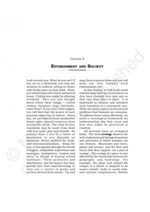 ENVIRONMENT AND SOCIETY