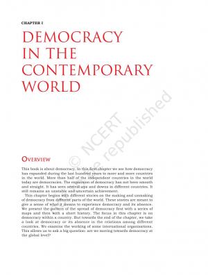 Democracy in the Contemporary World