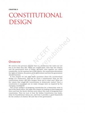 CONSTITUTIONAL DESIGN