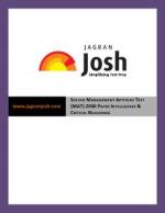 SOLVED MANAGEMENT APTITUDE TEST (MAT) 2006 PAPER INTELLIGENCE & CRITICAL REASONING