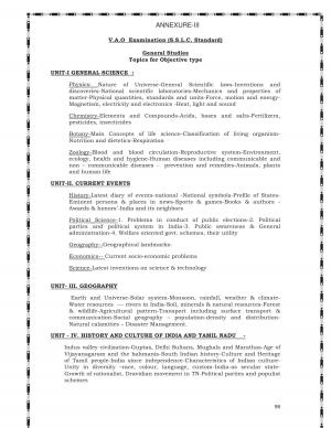 TNPSC to Conduct VAO Exam 2016 on 28 Feb, Find Syllabus Exam Pattern & Previous Question Paper