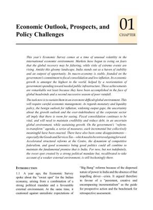 Economic Outlook Prospects and Policy Challenge