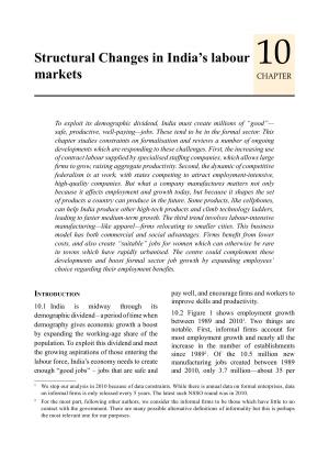 Structural Changes in India’s labour