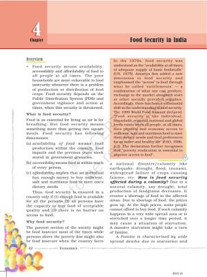 Food Security in India