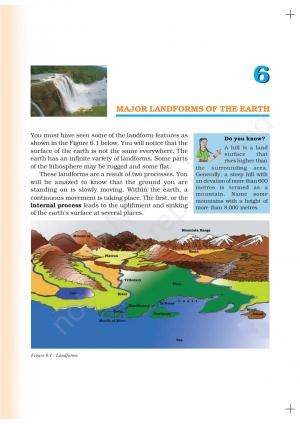 MAJOR LANDFORMS OF THE EARTH