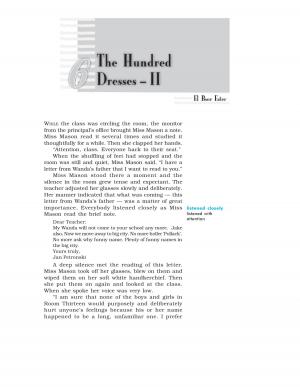 NCERT CBSE Class 10th English (First Flight) Chapter 6 The Hundred Dresses – II