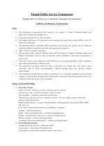 PPSC CCE Preliminary Exam 2012 Syllabus