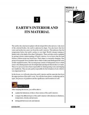 EARTH’S INTERIOR AND ITS MATERIAL