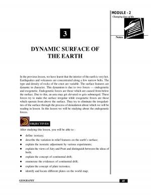 DYNAMIC SURFACE OF THE EARTH