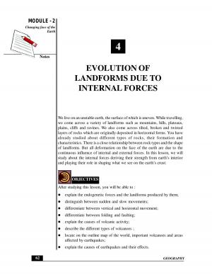 EVOLUTION OF LANDFORMS DUE TO INTERNAL FORCES