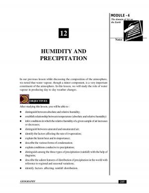 HUMIDITY AND PRECIPITATION