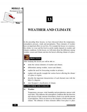 WEATHER AND CLIMATE