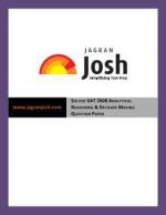 Solved XAT 2008 Analytical Reasoning & Decision Making Question Paper