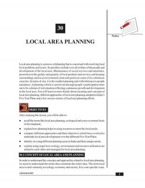 LOCAL AREA PLANNING