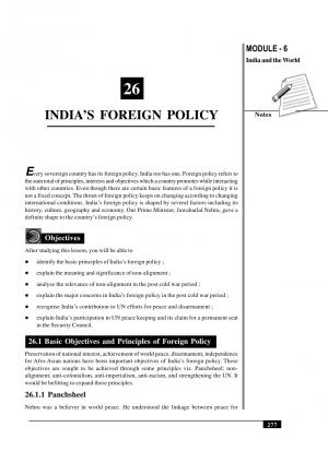 INDIA ’S FOREIGN POLICY