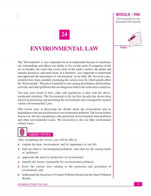 ENVIRONMENTAL LAW