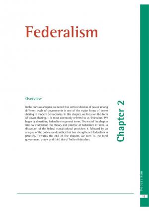 NCERT CBSE Class 10th Social Science (Political Science) Chapter 2 Federalism