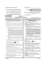 UGC NET JRF June 2005 Question Paper II Forensic Science