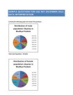 Sample Questions For UGC Net December 2012 Data Interpretation