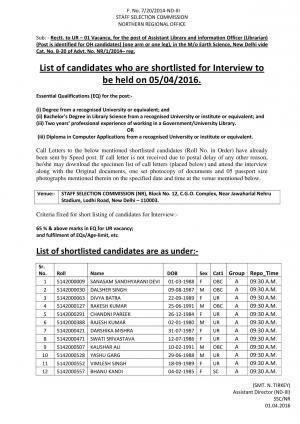 STAFF SELECTION COMMISSION 1