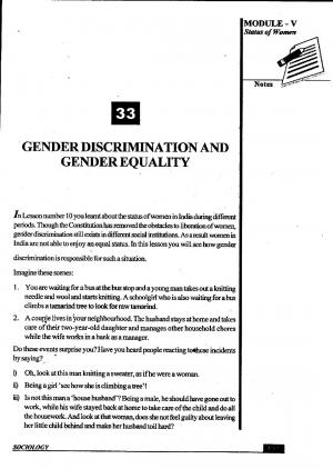 Gender Discrimination