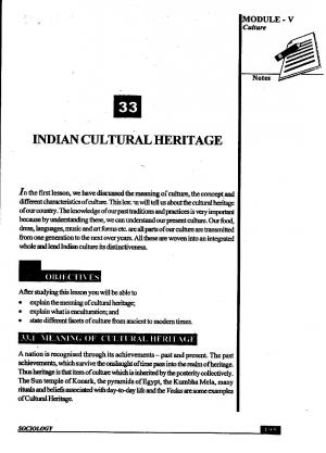Indian Cultural Heritage