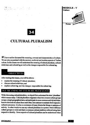 Cultural Pluralism