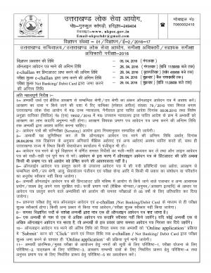 UKPSC Recruitment 2016 for 181 Review Officer/ Assistant Review Officer Posts, Apply by 26 April