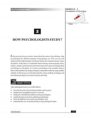 HOW PSYCHOLOGISTS STUDY?