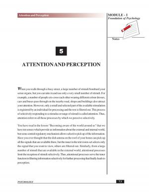 ATTENTION AND PERCEPTION