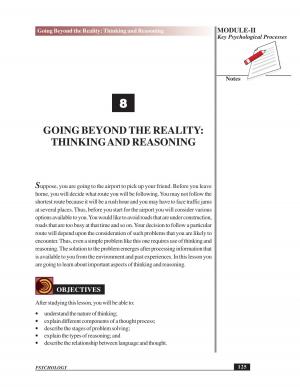 GOING BEYOND THE REALITY : THINKING AND REASONING